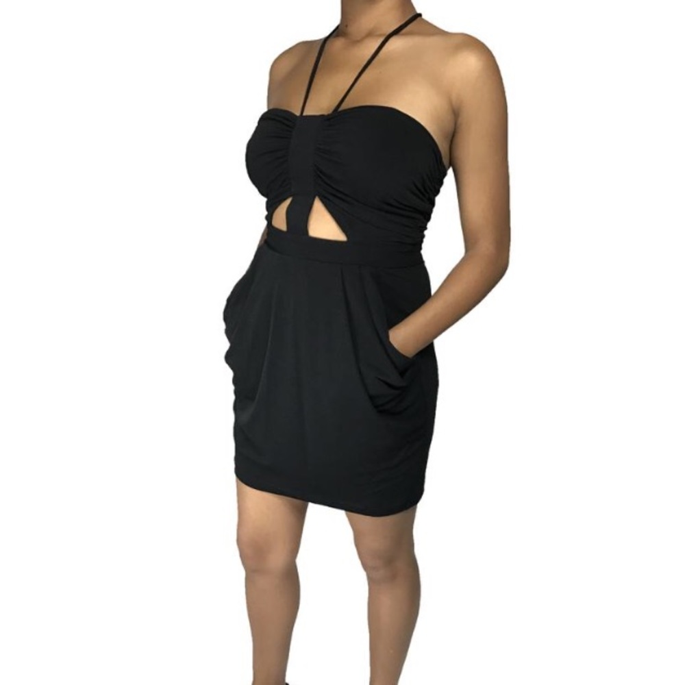 BCBGENERATION Black Cut Out Dress